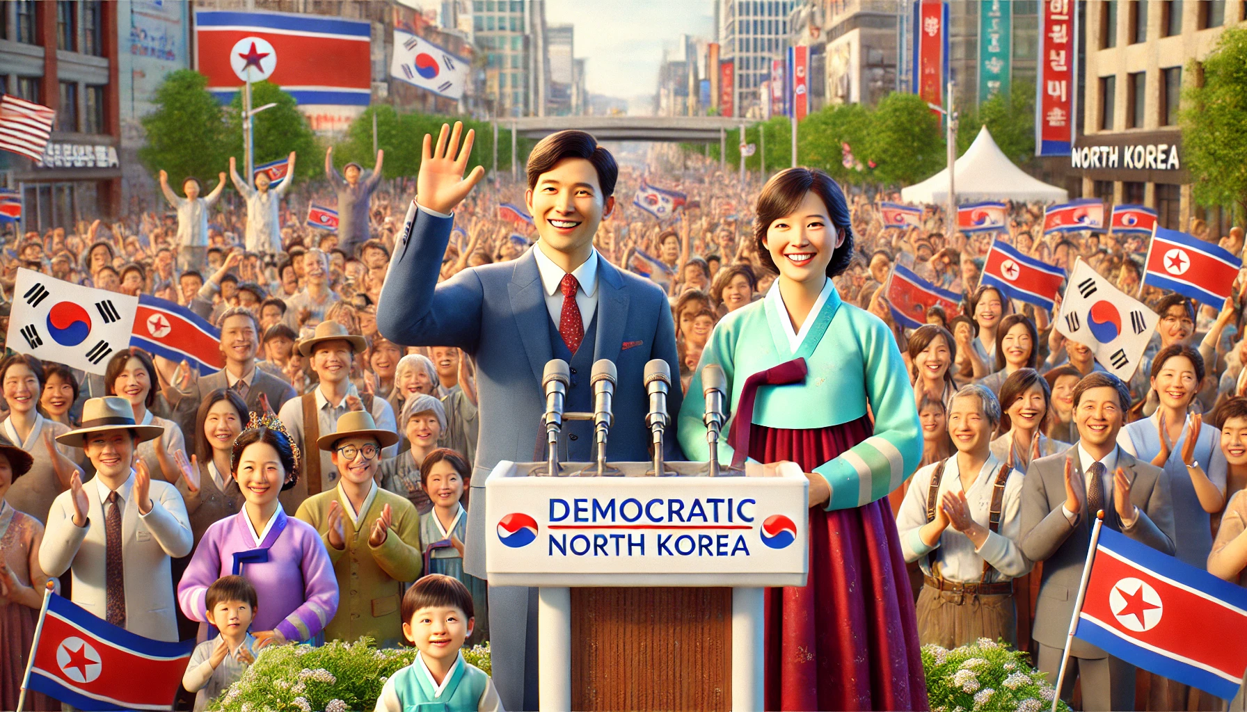 A futuristic glimpse into a Free North Korea!  